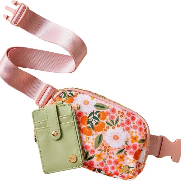 Gifts for Women Crossbody Bag with Matching Wallet 2PC Belt Bag Slim Compact Fau - Picture 1 of 5